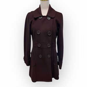Tulle Vintage Wool Dark Brown Coat